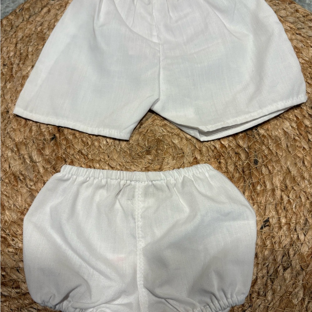 Authentic American Girl Doll Slip/Nightgowns (2) and 2 bloomer/underwear